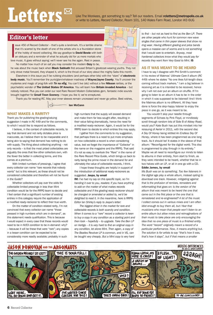 Record Collector Preview Pages