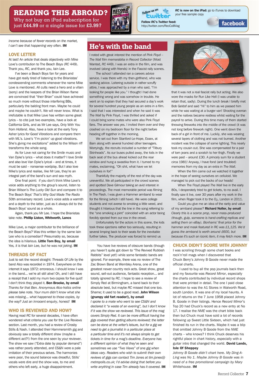 Record Collector Preview Pages