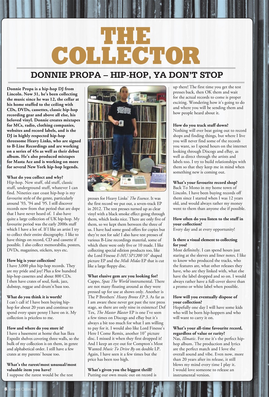 Record Collector Preview Pages