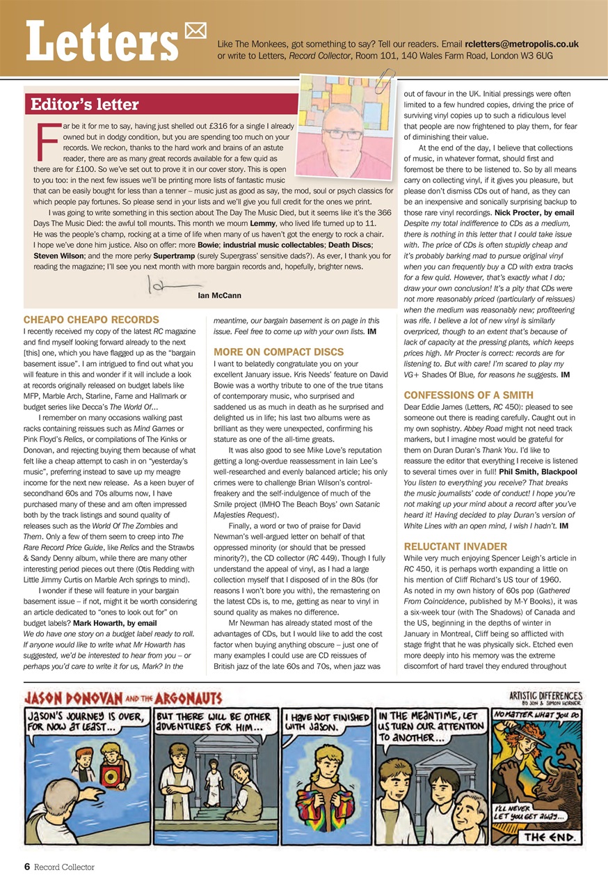 Record Collector Preview Pages