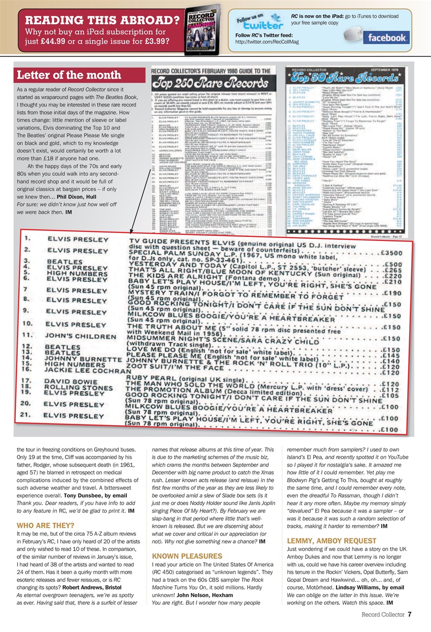 Record Collector Preview Pages