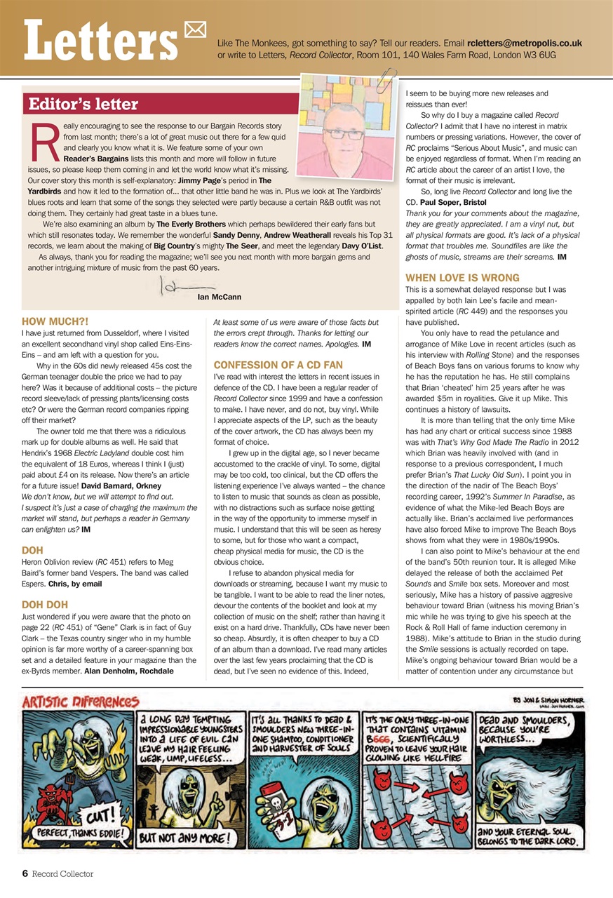 Record Collector Preview Pages