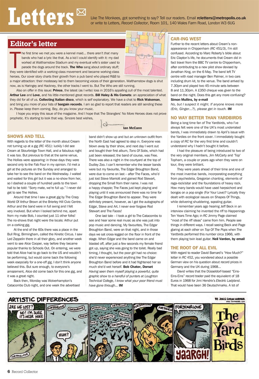 Record Collector Preview Pages