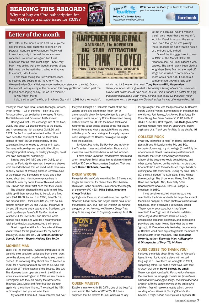 Record Collector Preview Pages