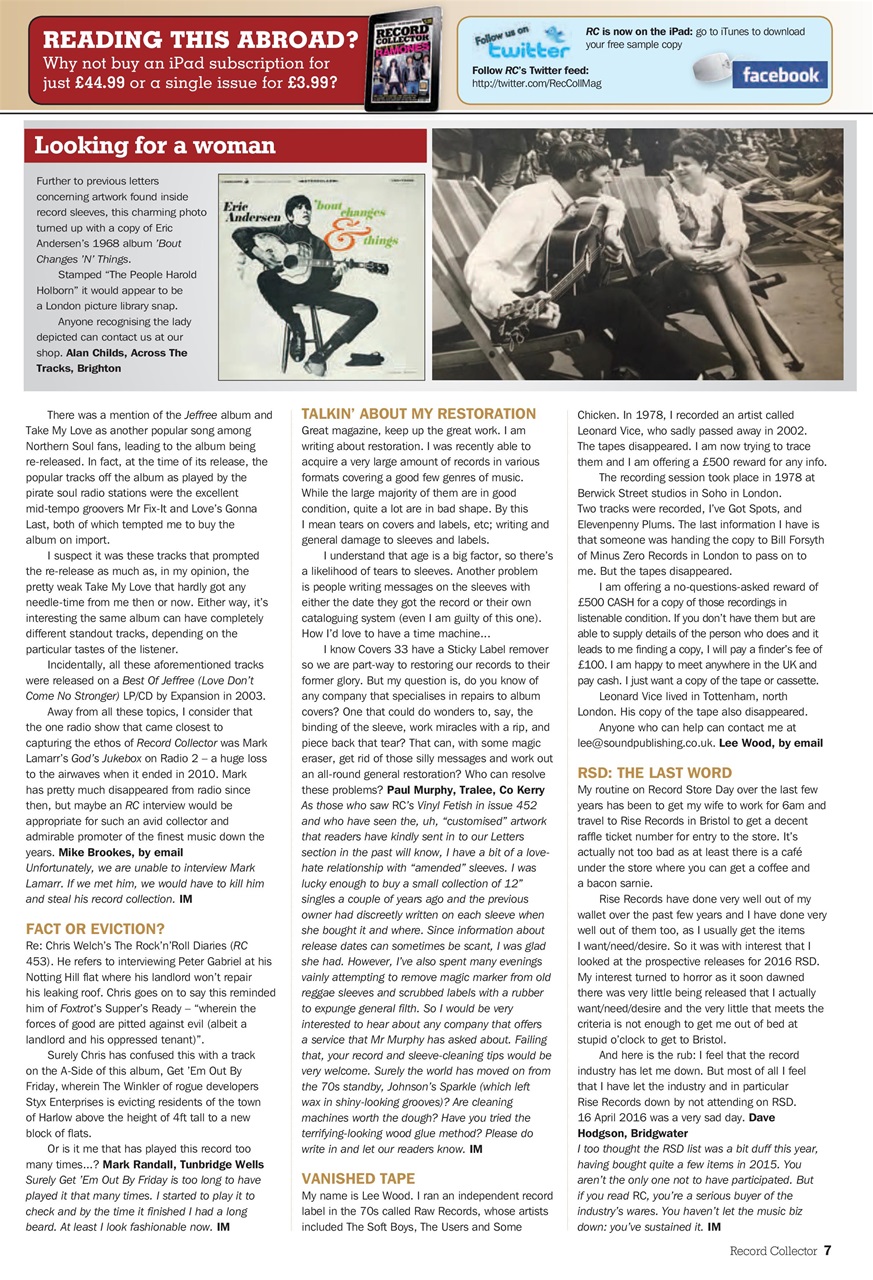 Record Collector Preview Pages