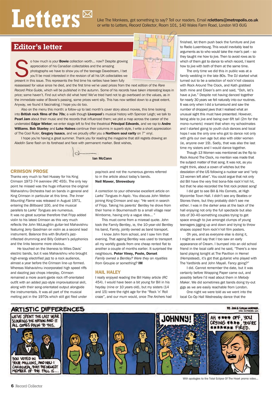 Record Collector Preview Pages