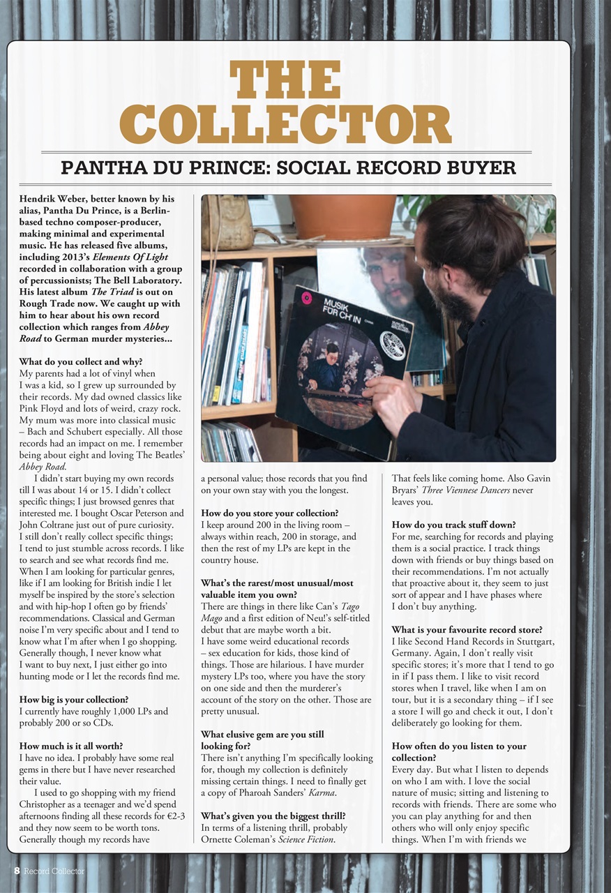 Record Collector Preview Pages