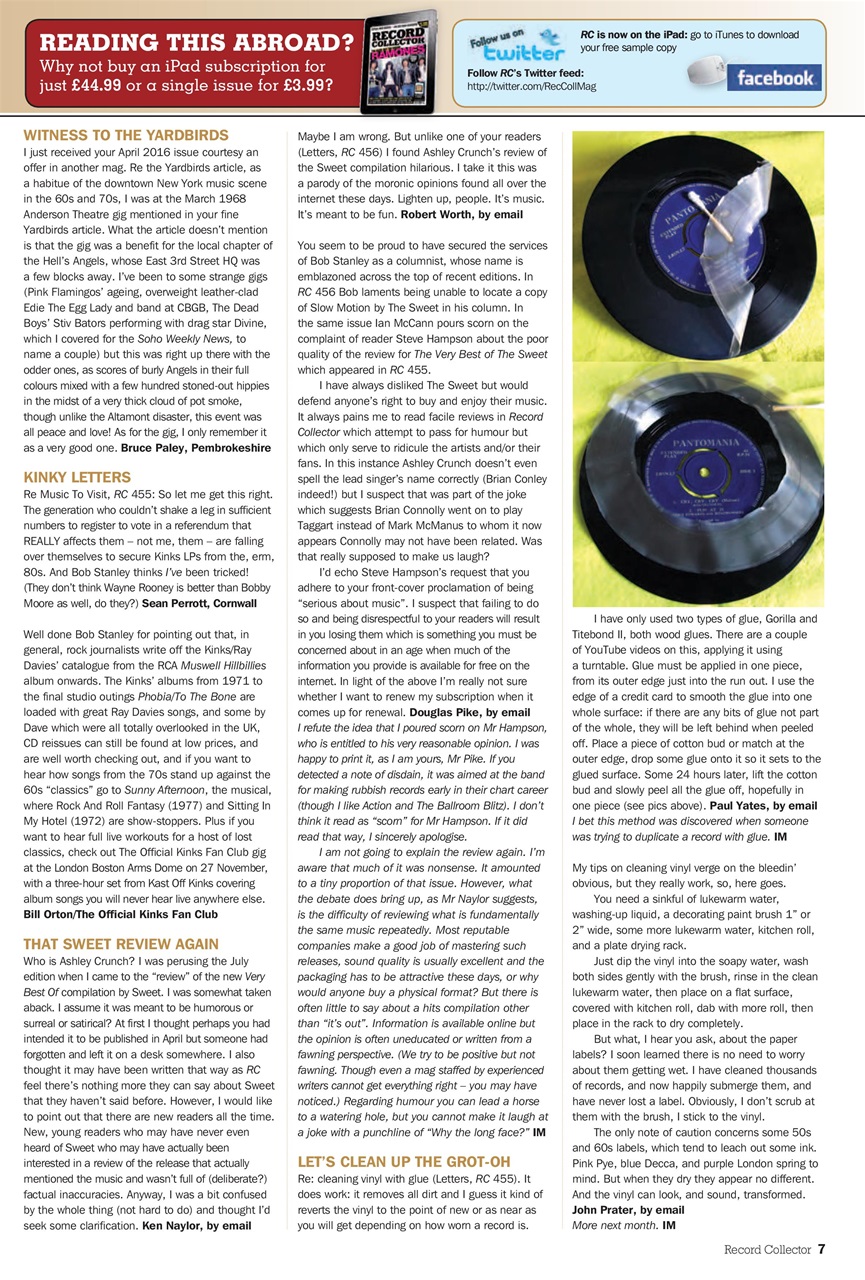 Record Collector Preview Pages