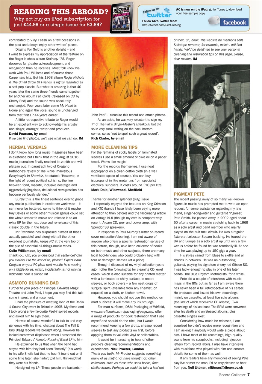 Record Collector Preview Pages