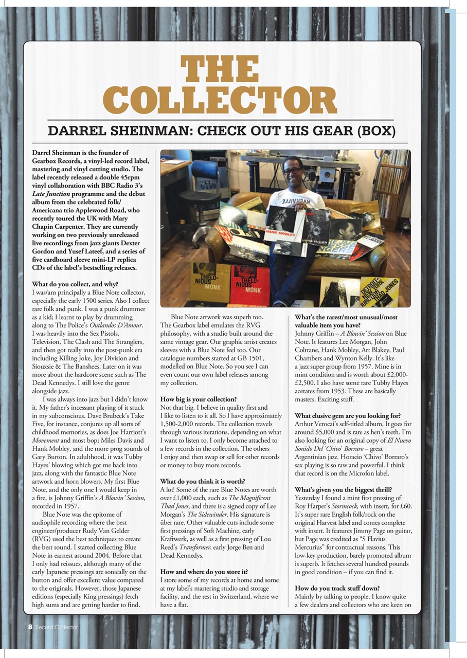 Record Collector Preview Pages