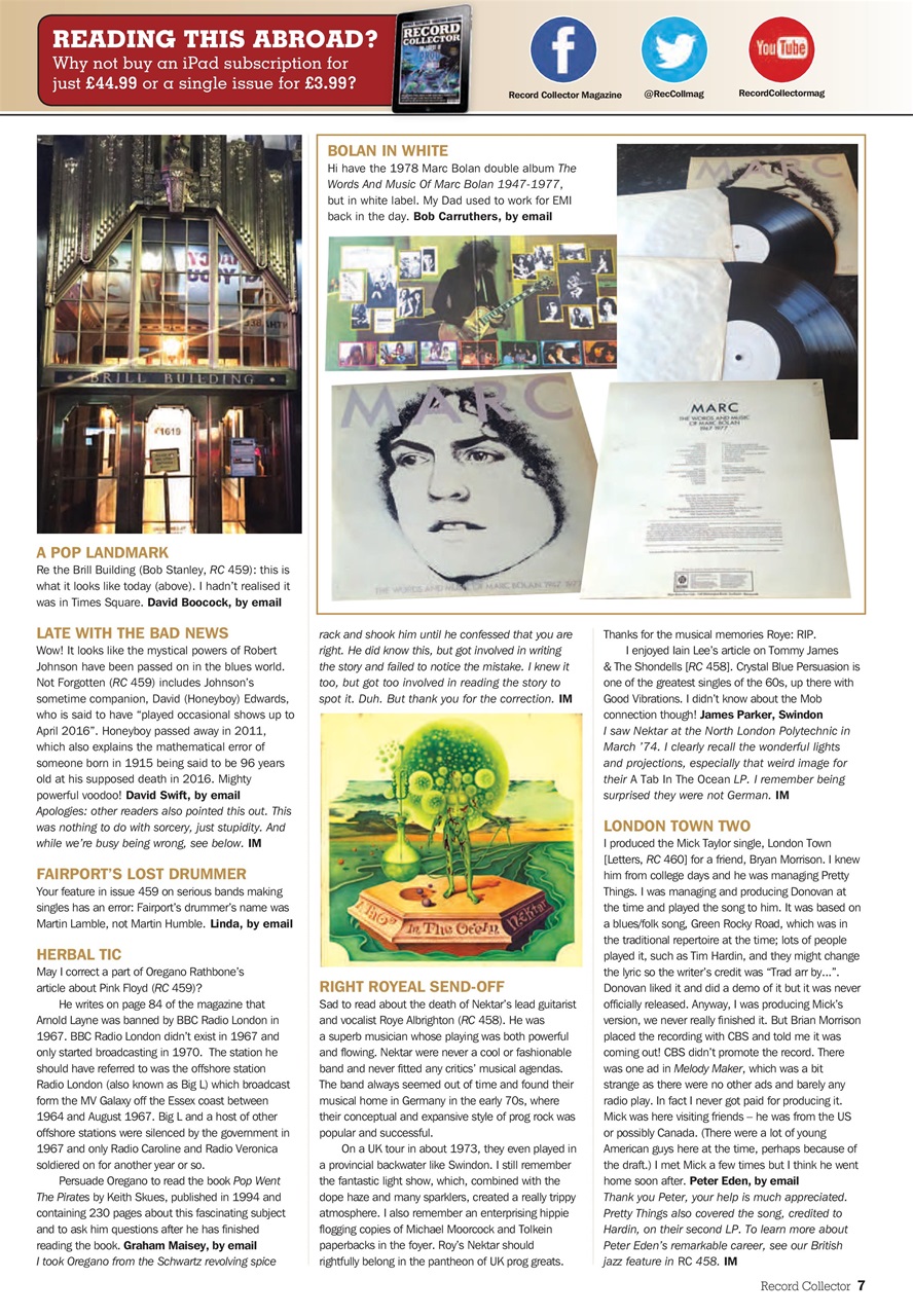 Record Collector Preview Pages