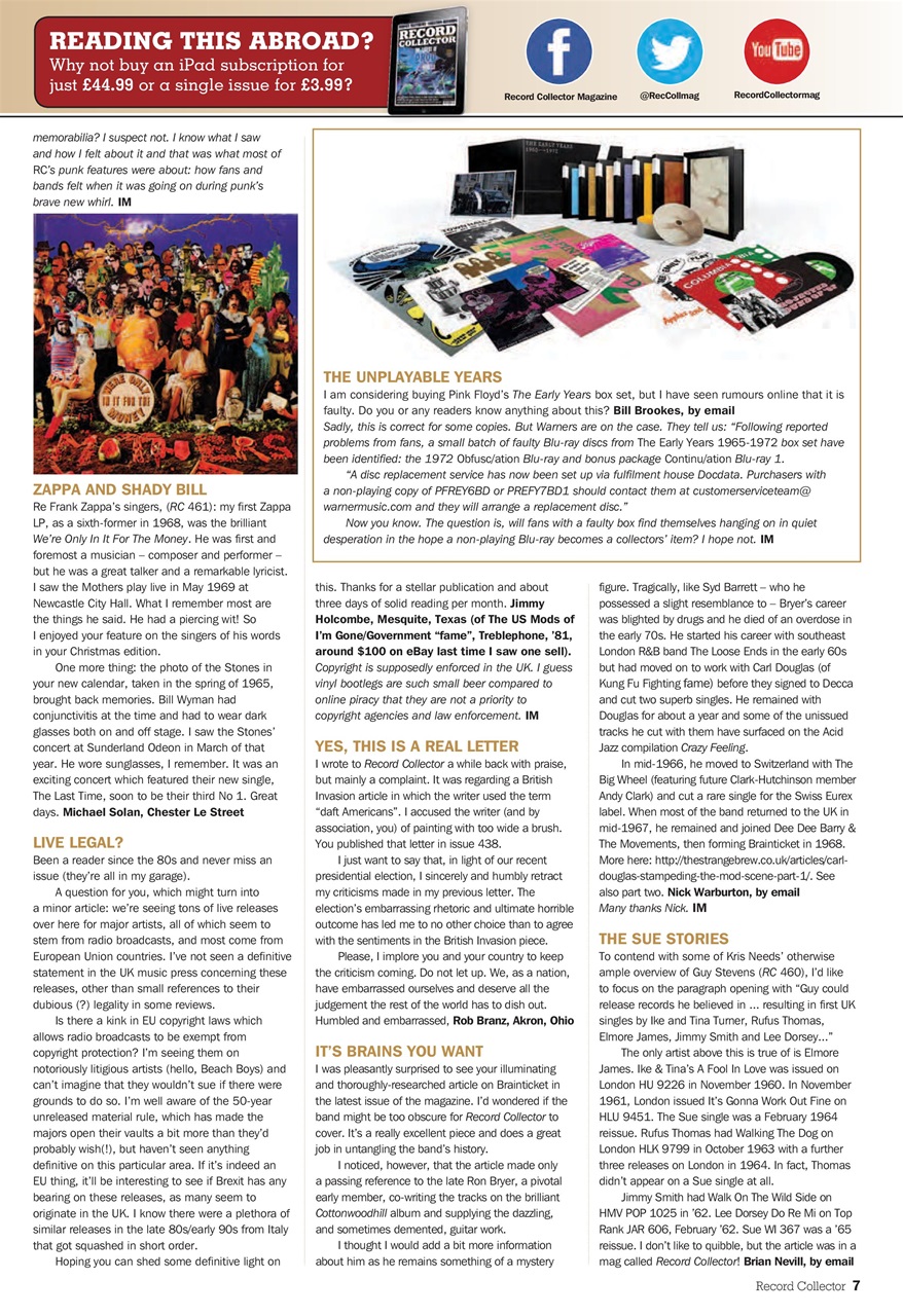 Record Collector Preview Pages