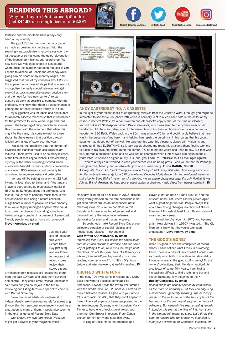 Record Collector Preview Pages