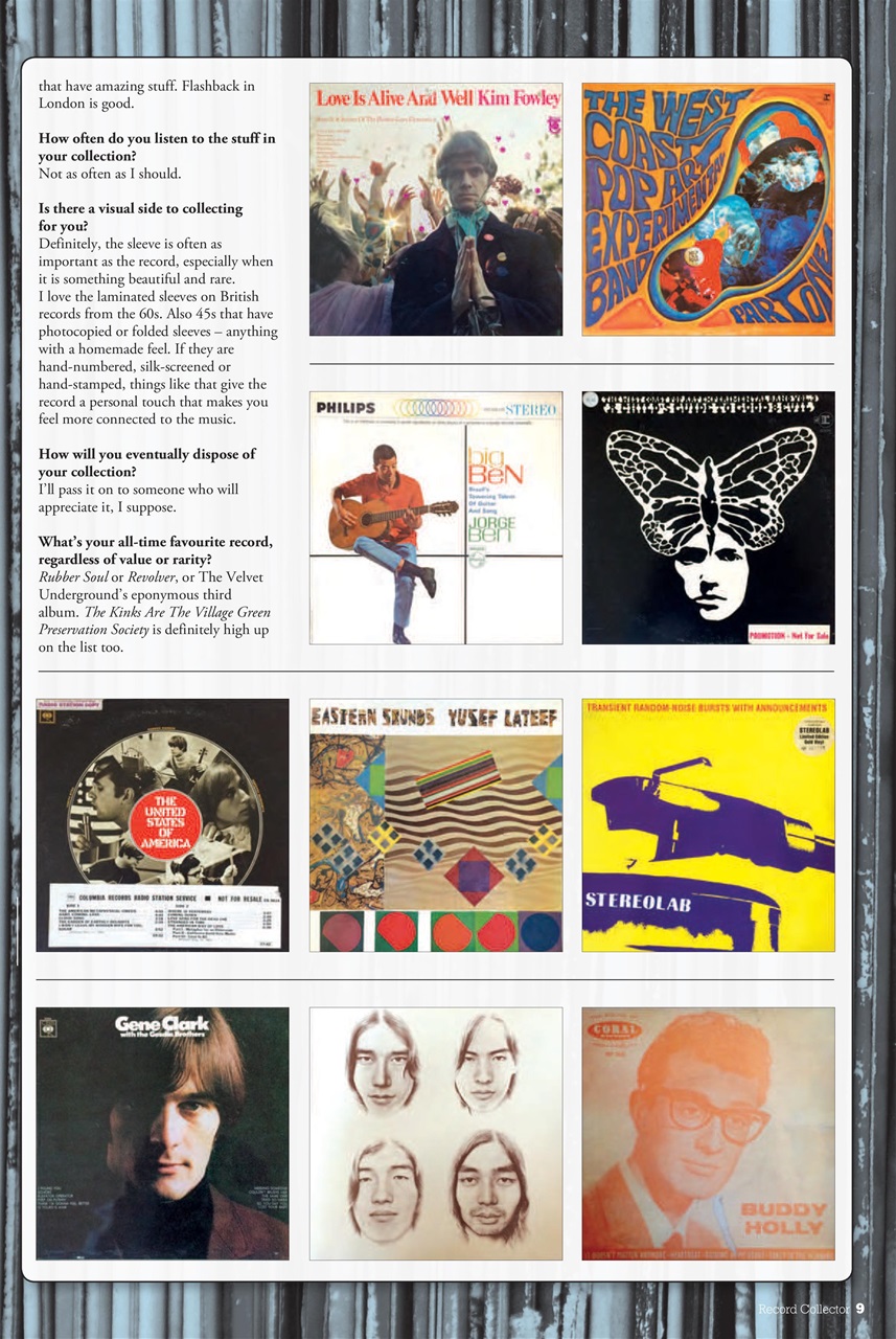 Record Collector Preview Pages