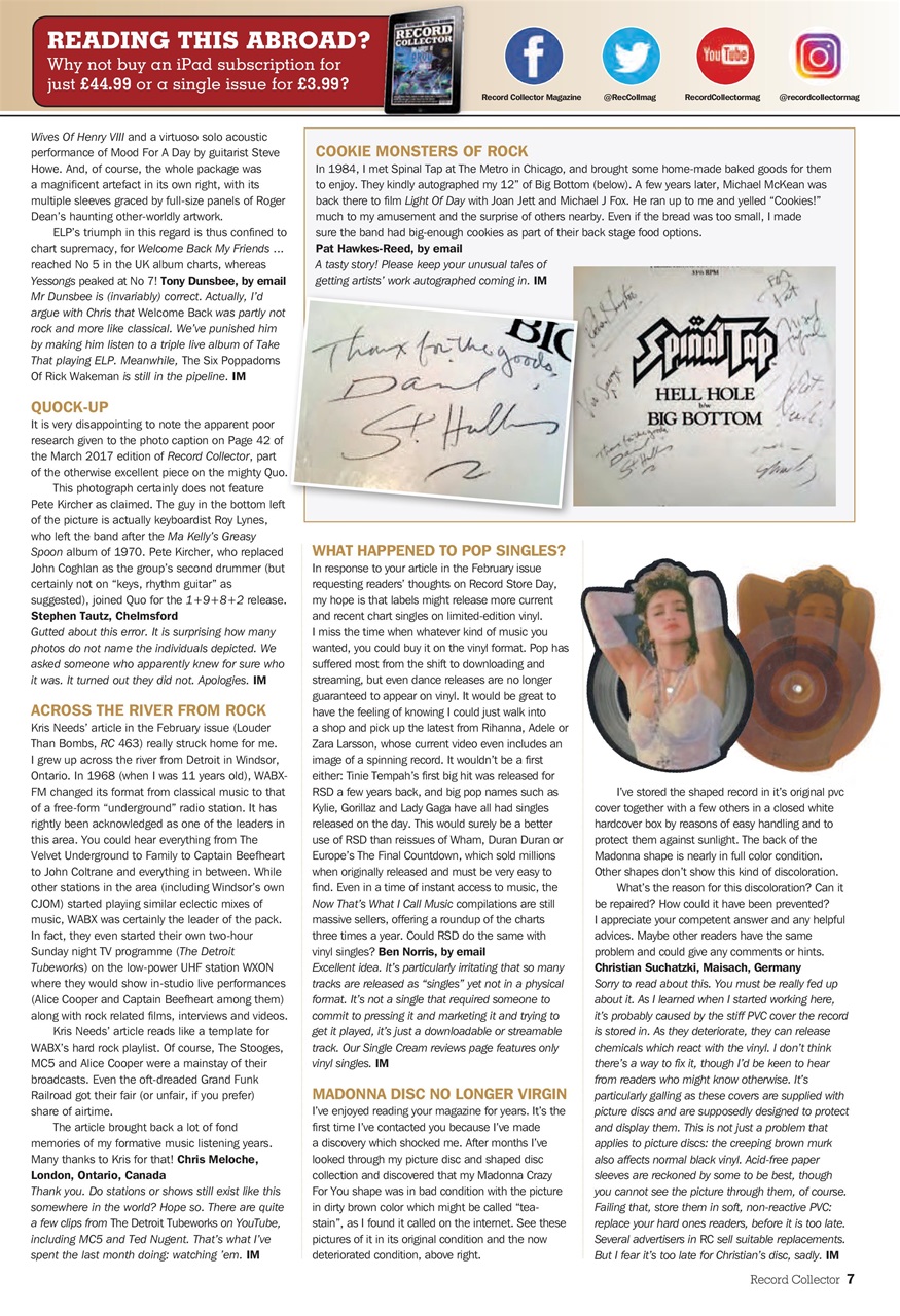 Record Collector Preview Pages