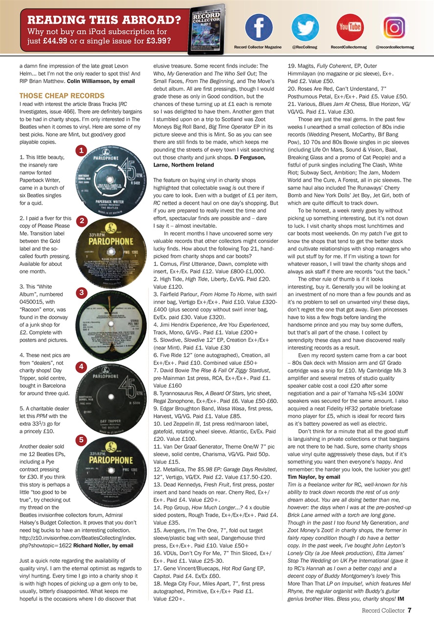 Record Collector Preview Pages