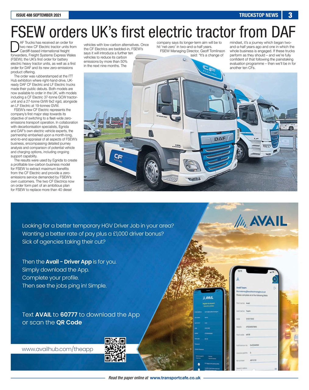 Truckstop News Preview Pages