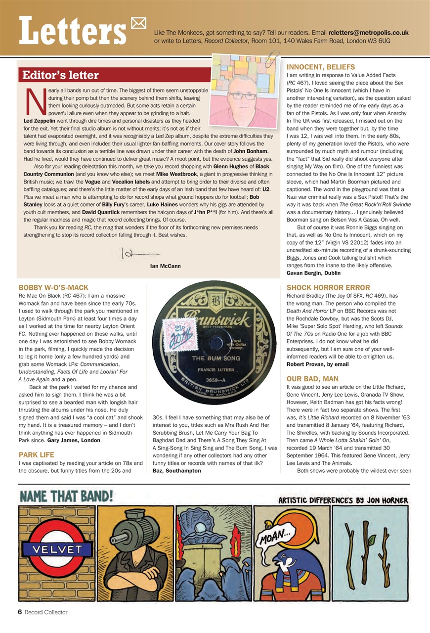 Record Collector Preview Pages
