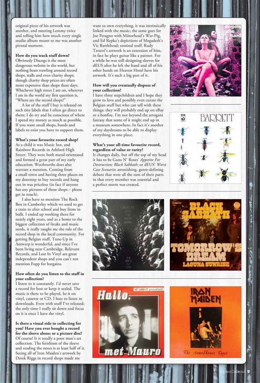 Record Collector Preview Pages