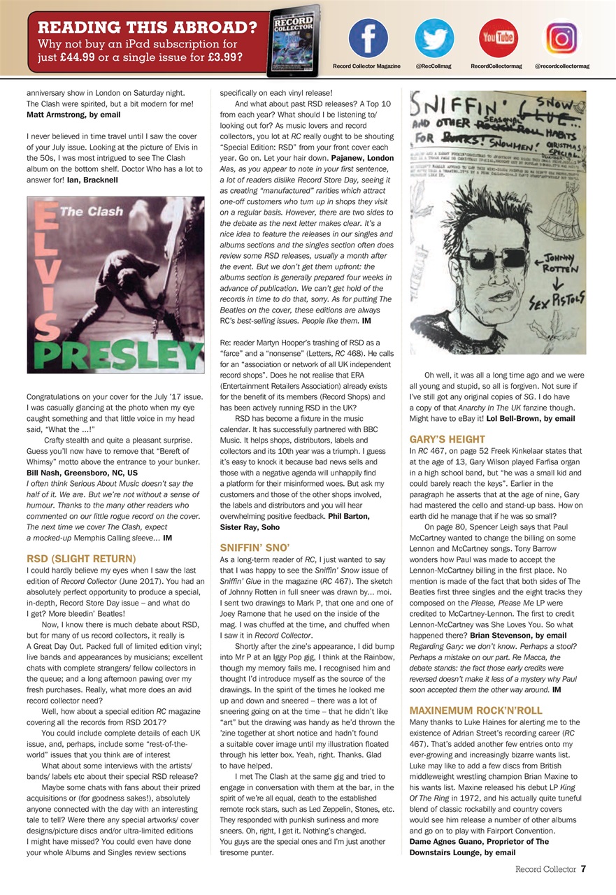 Record Collector Preview Pages