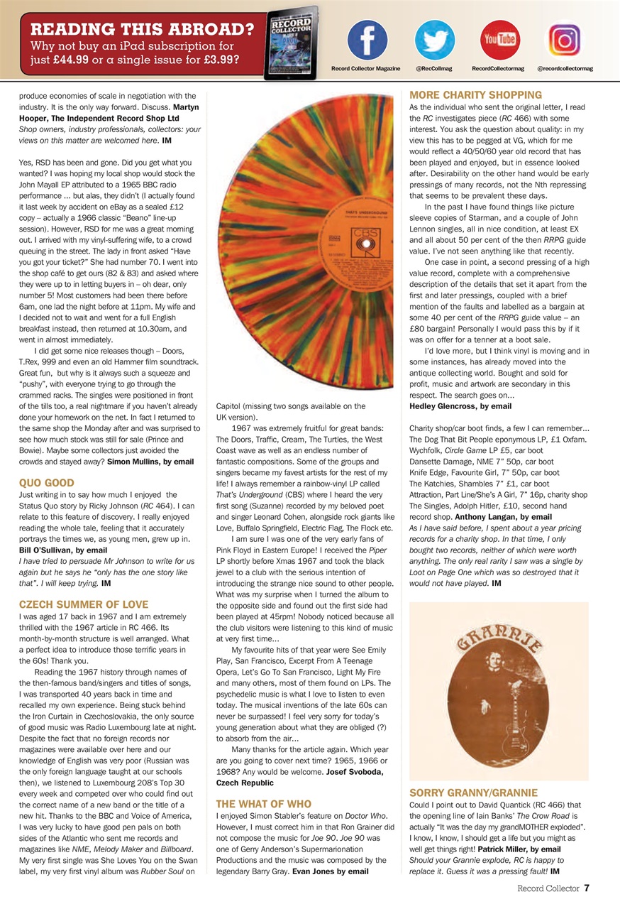 Record Collector Preview Pages