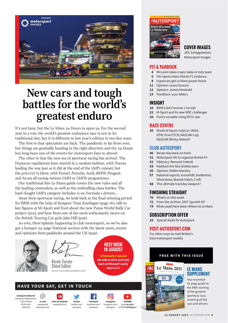 Autosport Preview Pages