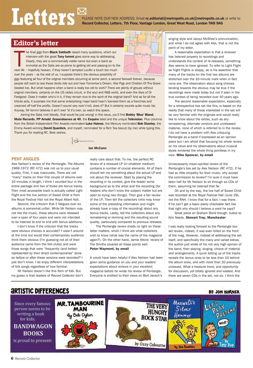 Record Collector Preview Pages