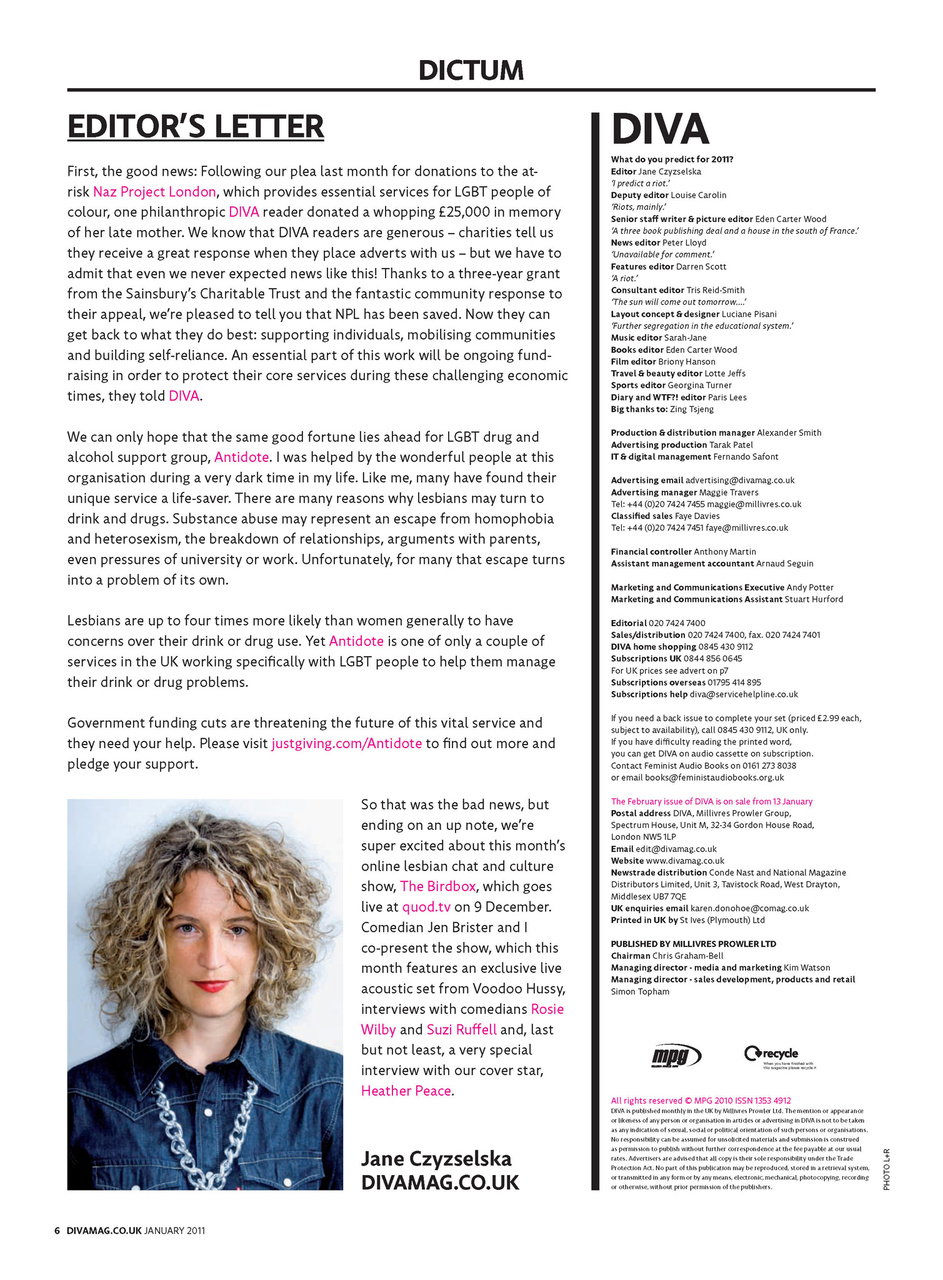 DIVA Magazine Preview Pages