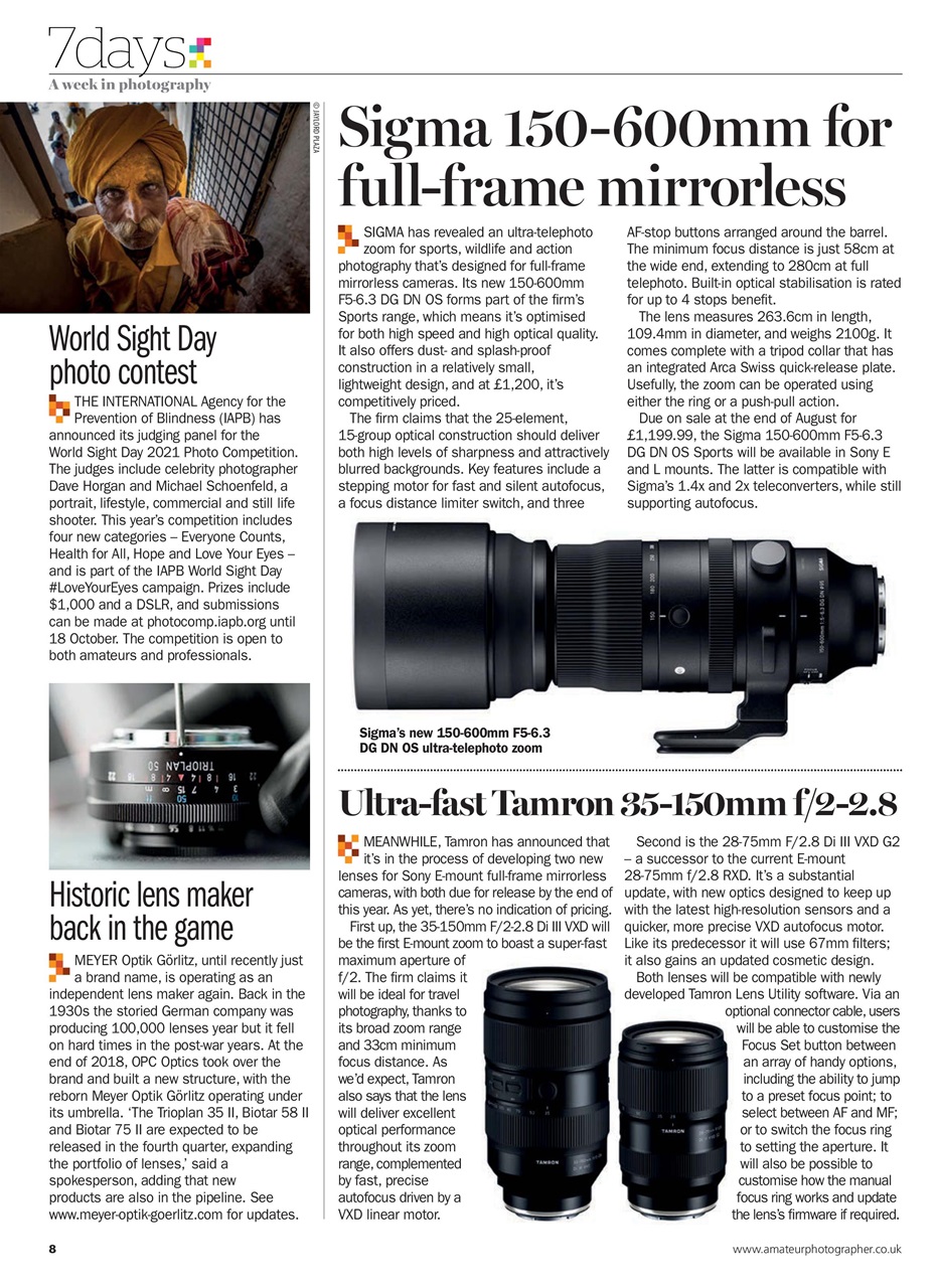 Amateur Photographer Preview Pages