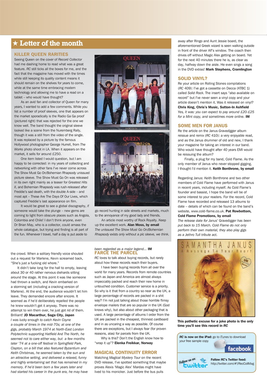 Record Collector Preview Pages