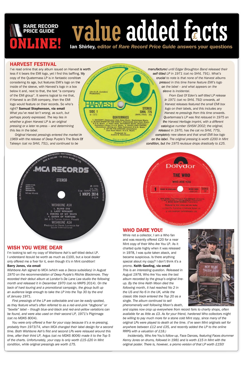 Record Collector Preview Pages