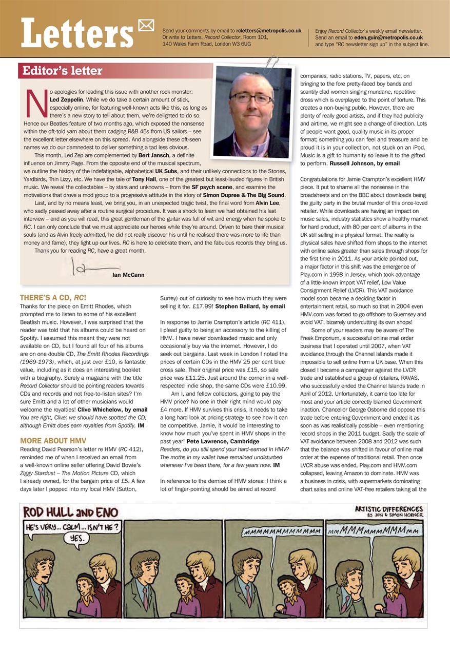 Record Collector Preview Pages