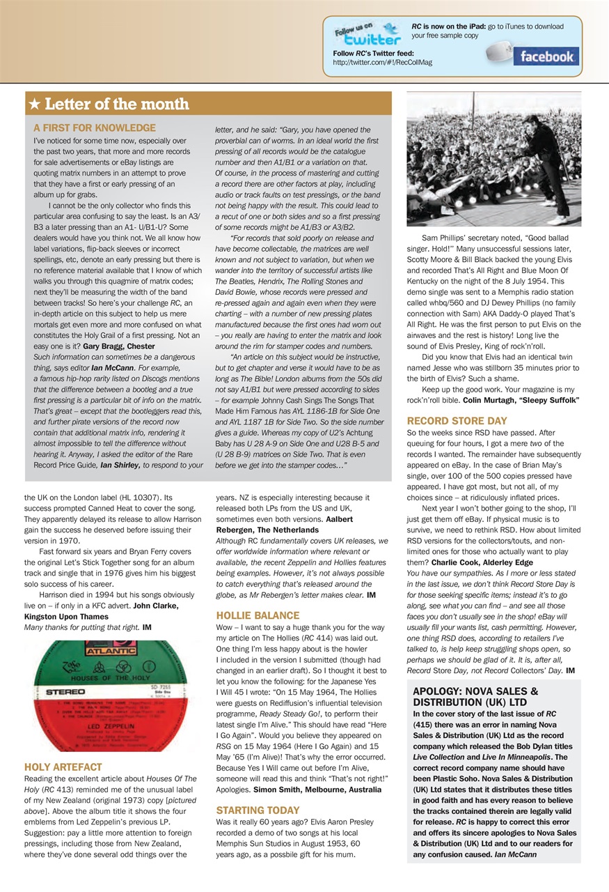 Record Collector Preview Pages