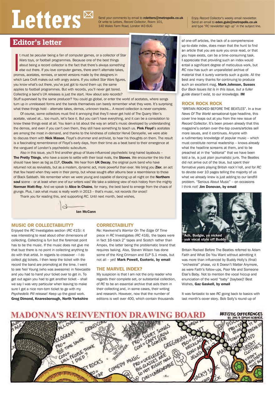 Record Collector Preview Pages