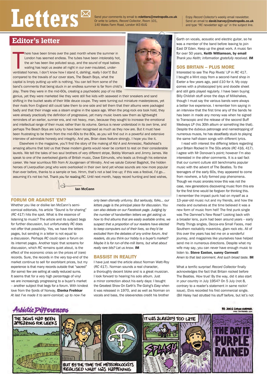 Record Collector Preview Pages