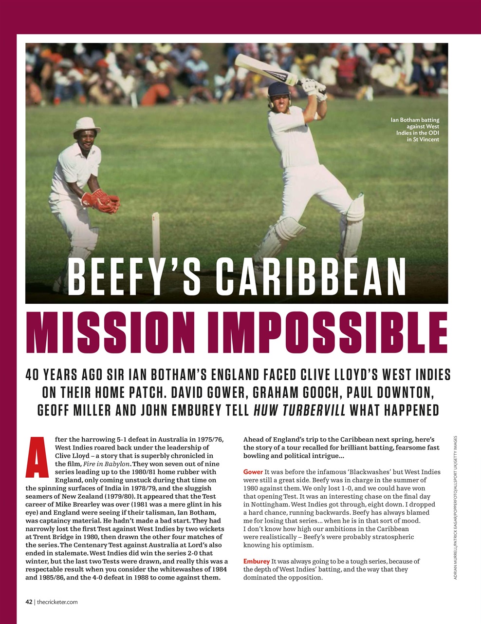 The Cricketer Magazine Preview Pages