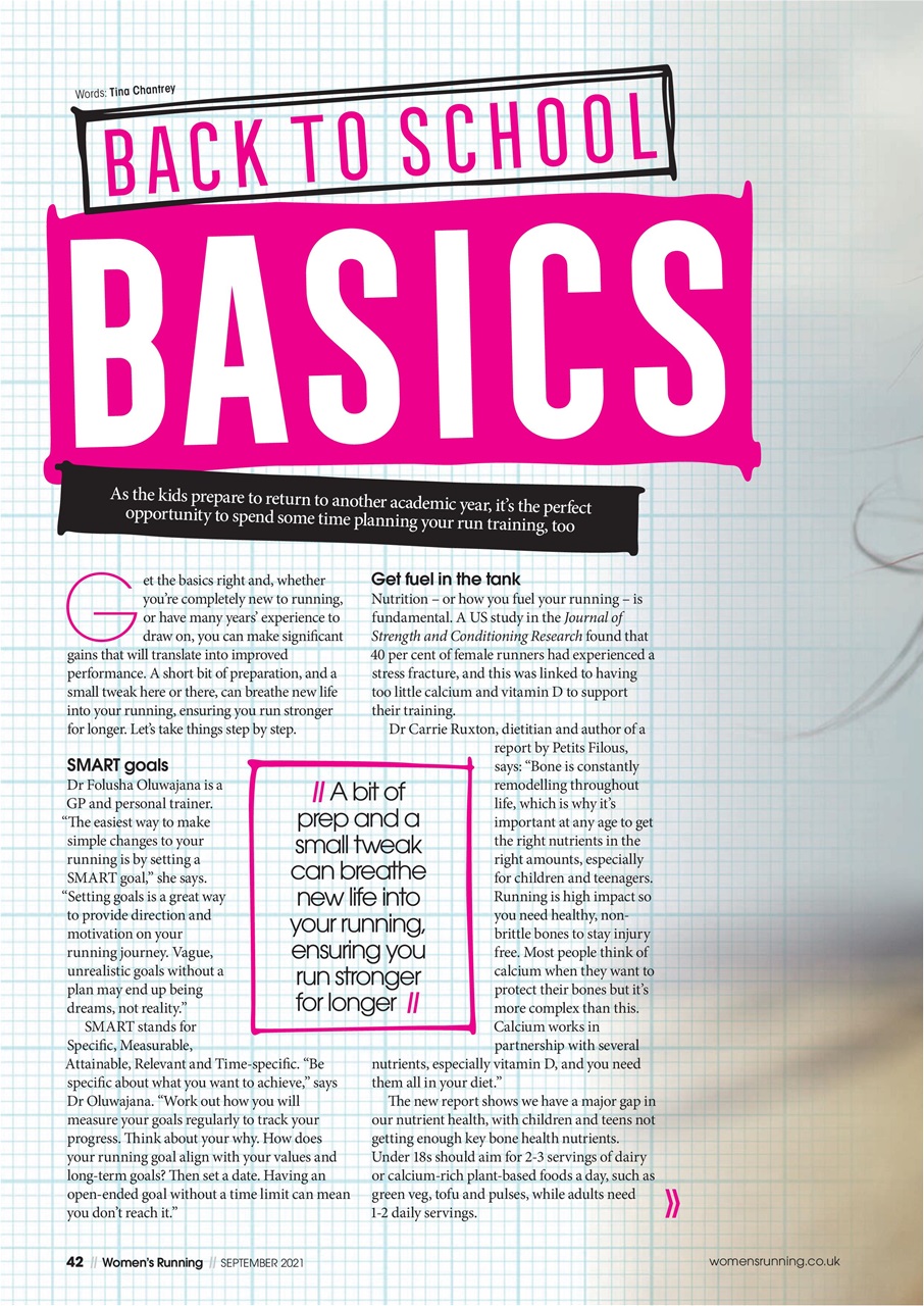 Women’s Running Preview Pages