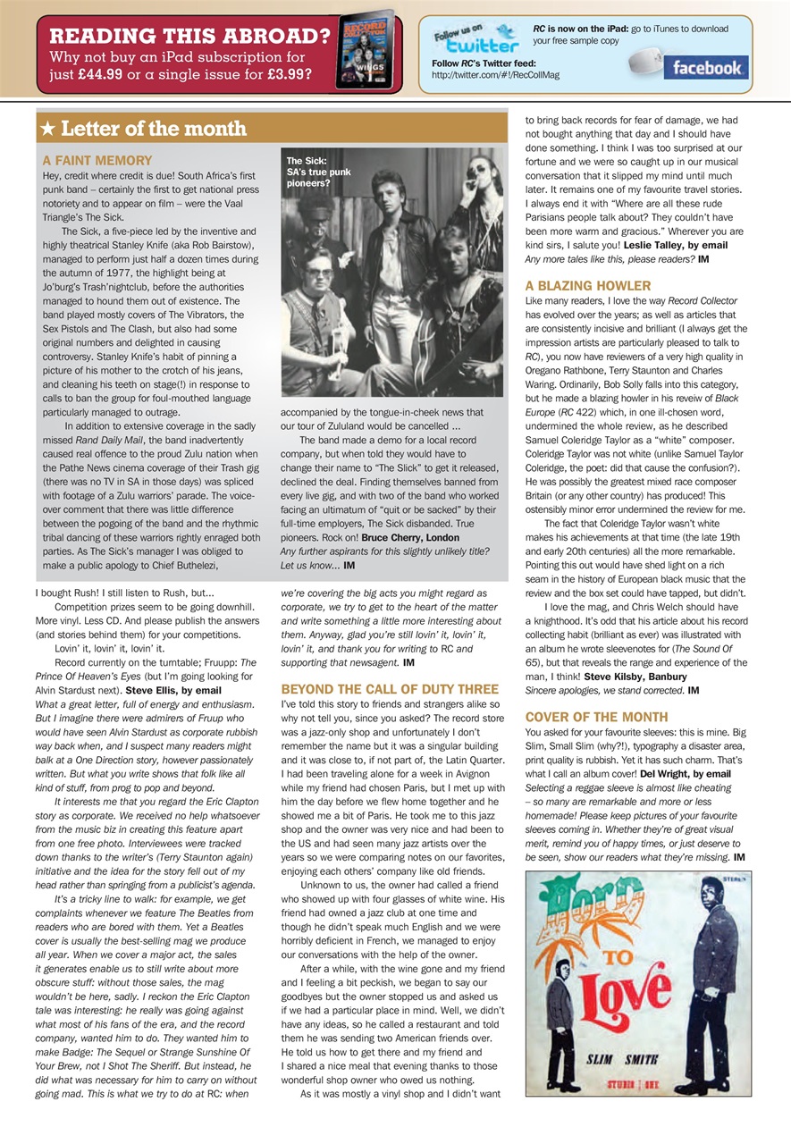 Record Collector Preview Pages