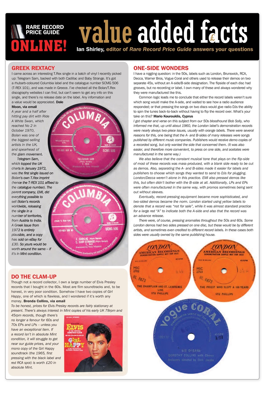 Record Collector Preview Pages