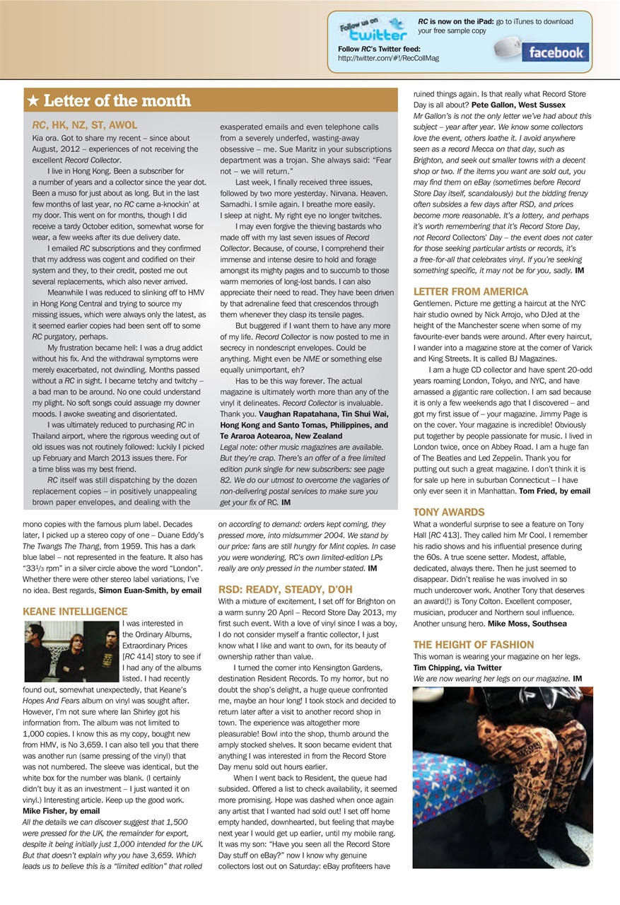 Record Collector Preview Pages