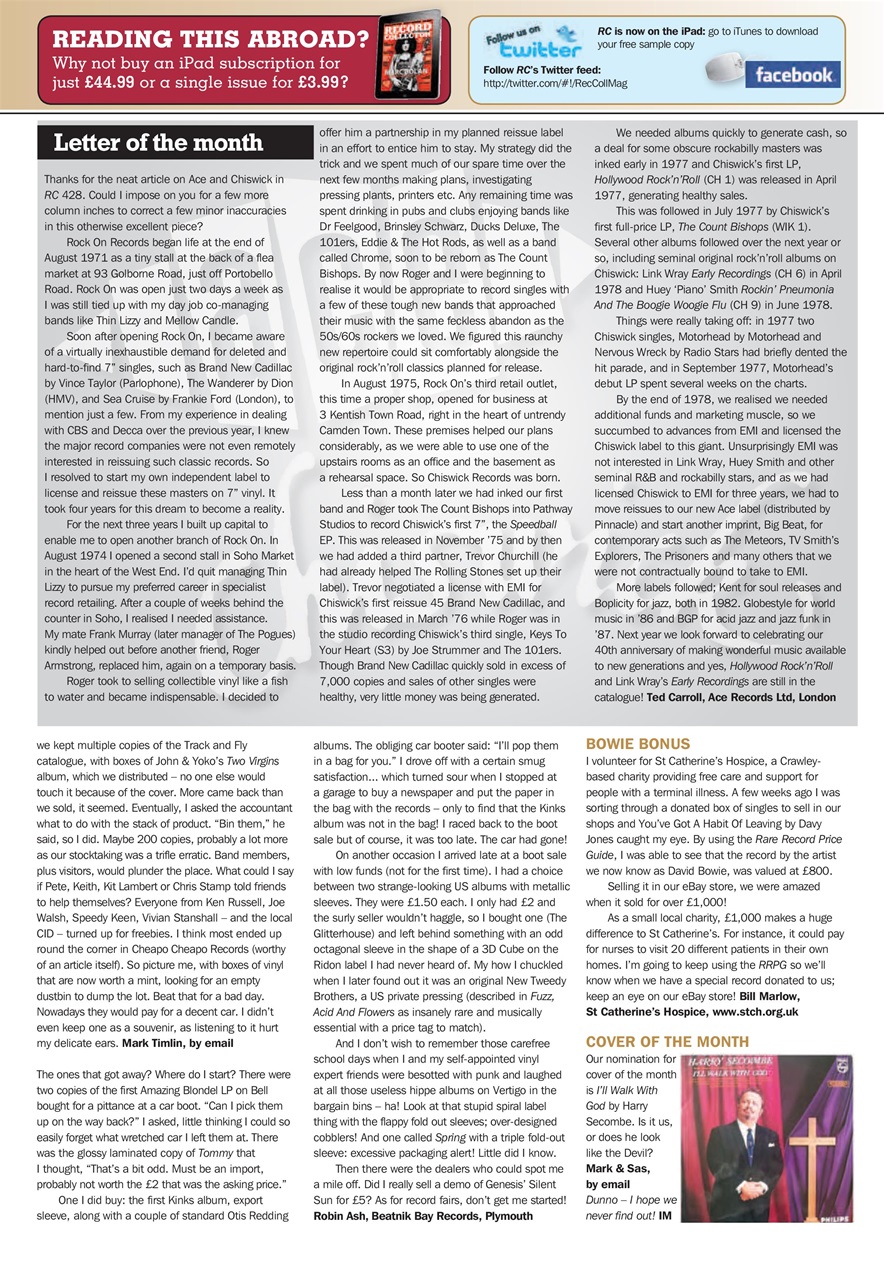 Record Collector Preview Pages