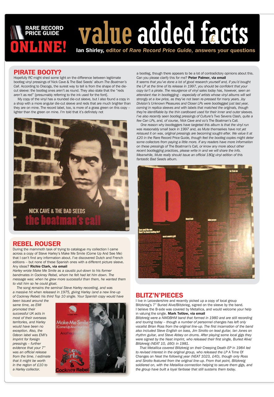 Record Collector Preview Pages