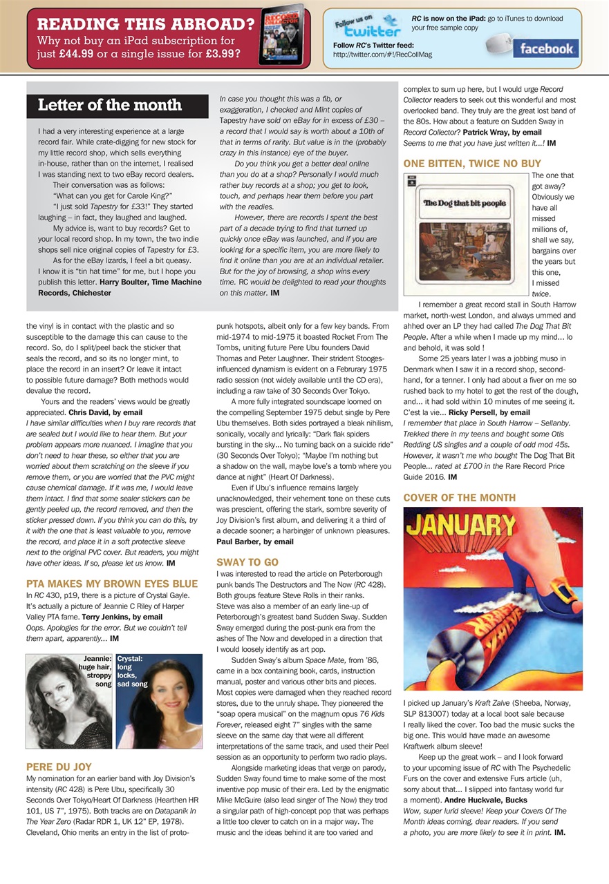 Record Collector Preview Pages