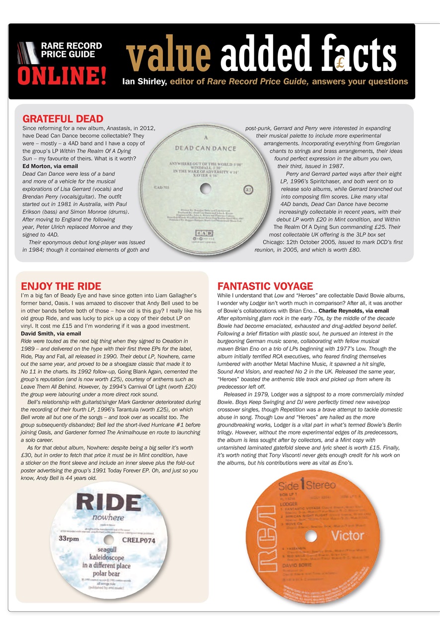 Record Collector Preview Pages