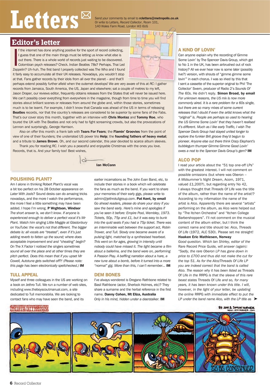 Record Collector Preview Pages