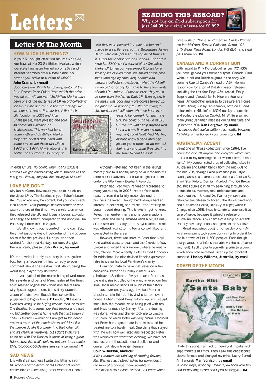 Record Collector Preview Pages