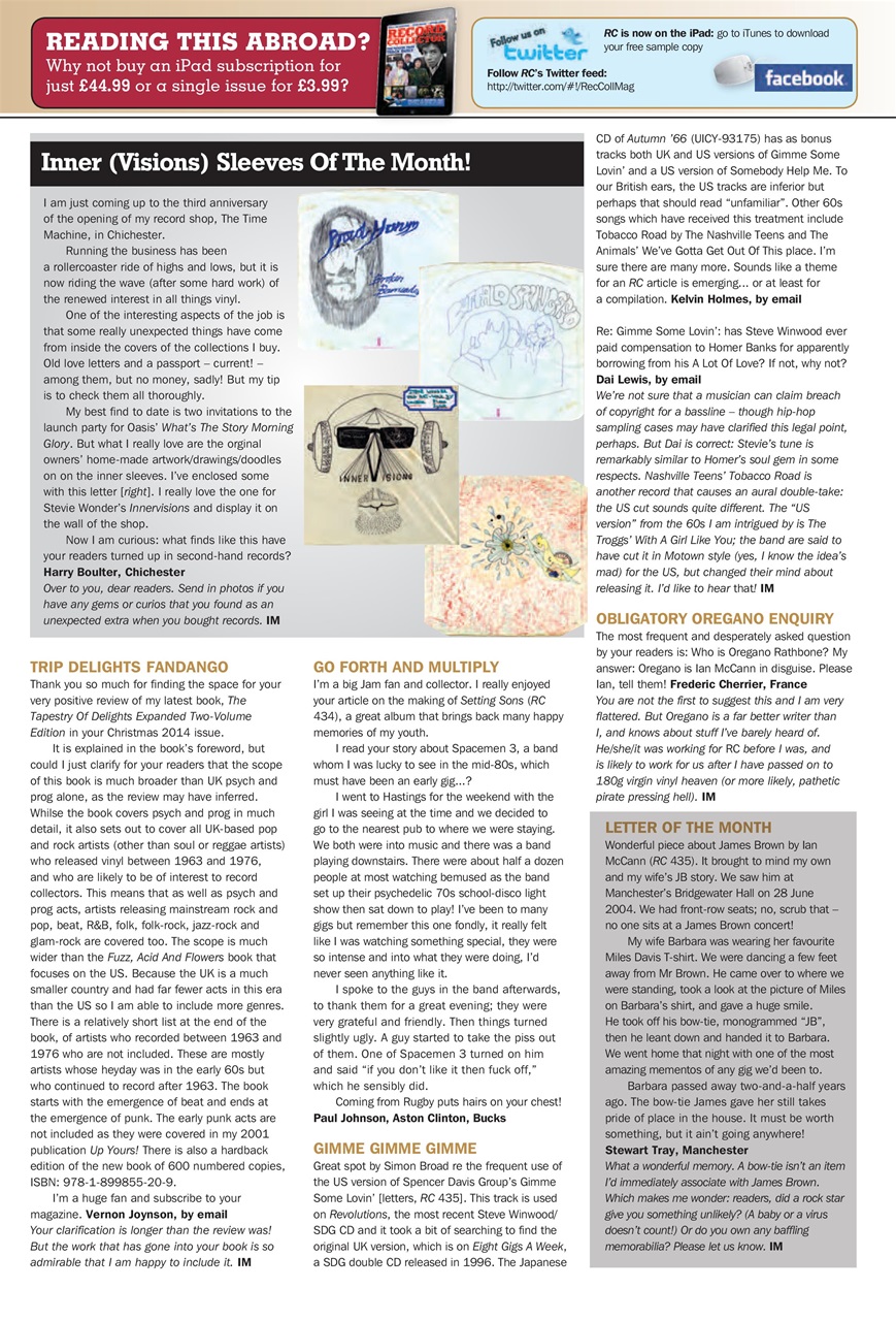 Record Collector Preview Pages