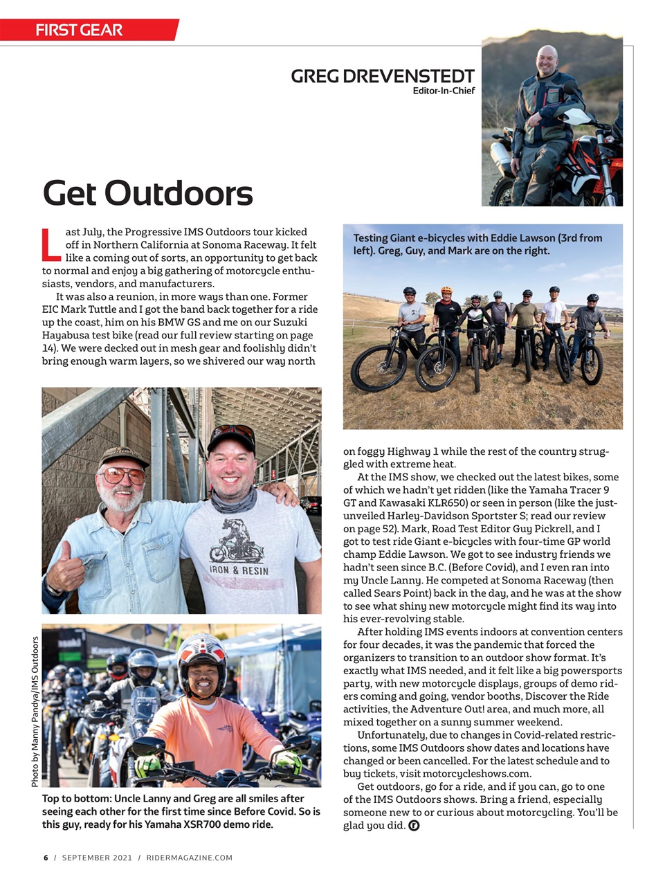 Rider Magazine Preview Pages