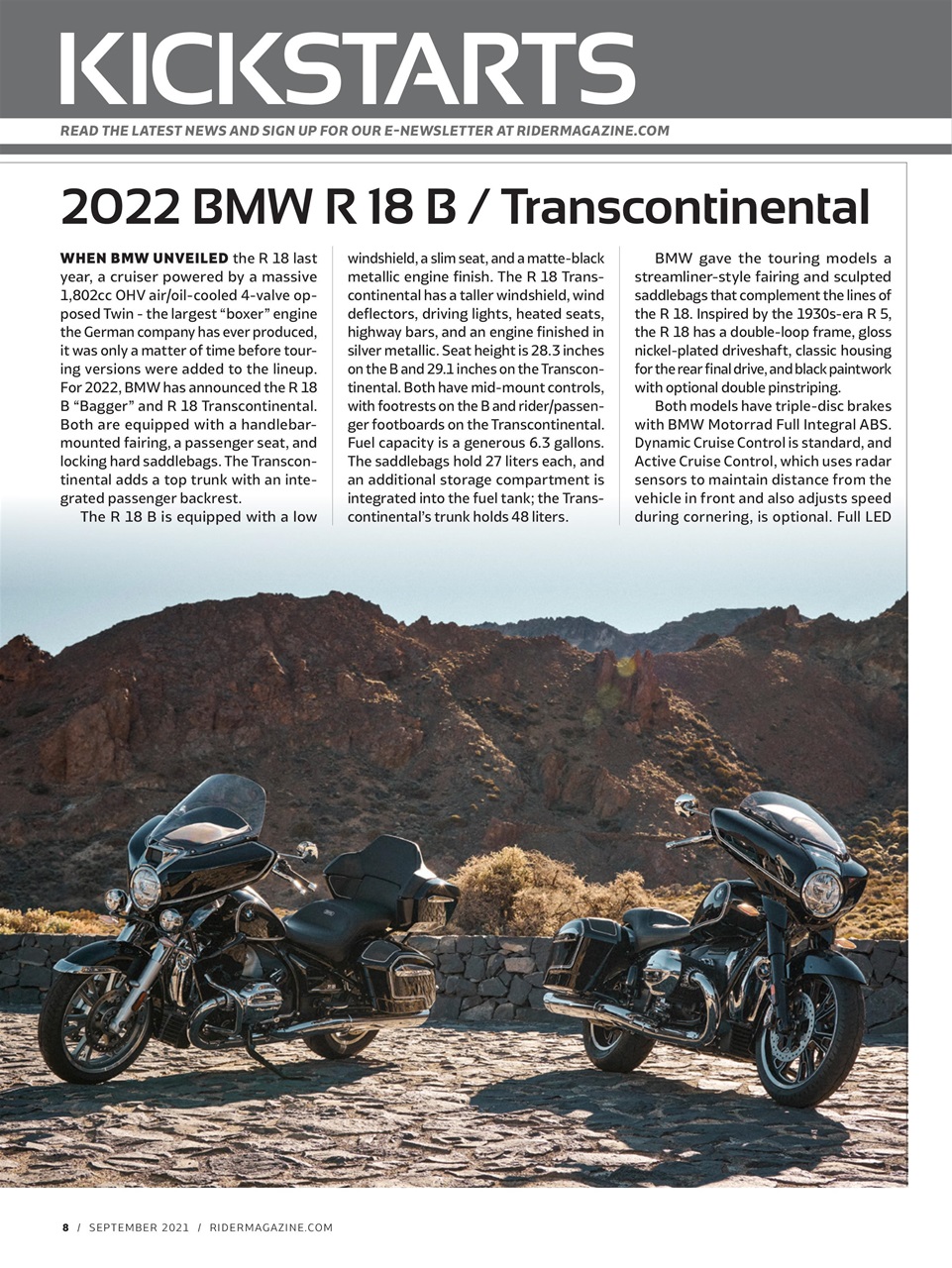 Rider Magazine Preview Pages
