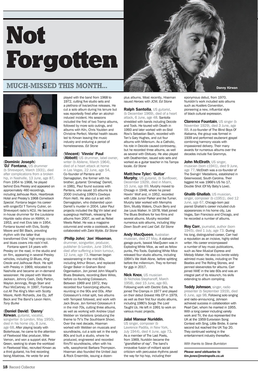 Record Collector Preview Pages